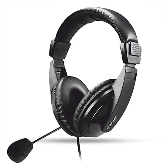 Lapcare LWS-040 Wired Over Ear Headphone with Mic (Black)
