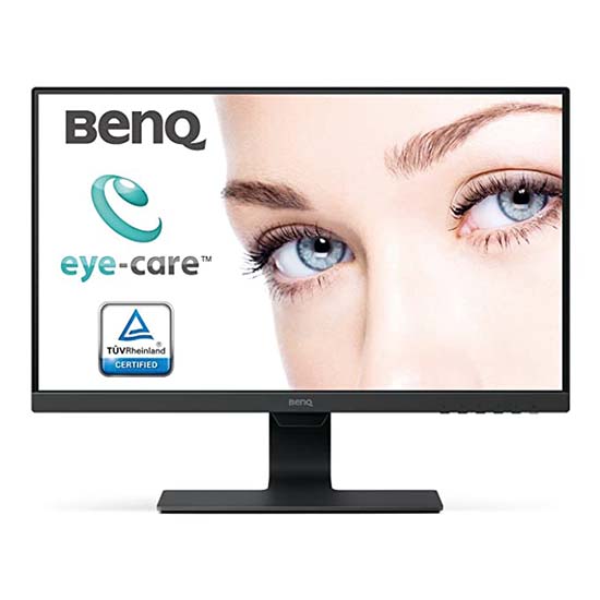 BenQ GW2480 24-inch 1080p FHD Eye-Care Monitor, IPS Panel, Ultra-Slim Bezel, 60Hz, Brightness Intelligence, 1Wx2 Speakers, Tilt, HDMI, VGA, Display Port, Cable Management, Flicker-Free
