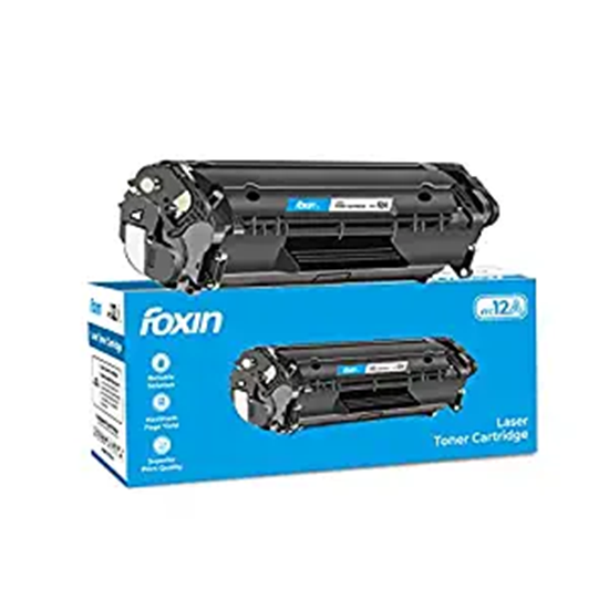 Foxin FTC 12A / Q2612A Laser Toner Cartridge Compatible for 1020,M1005,1018,1010,1012,1015,1020 Plus,1022,3015,3020,3030,3050, 3050Z, 3052,3055 (Black)