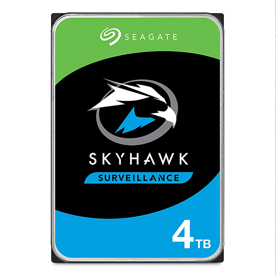 Seagate SkyHawk 4 TB Surveillance Internal Hard Drive HDD - 3.5 Inch SATA 6 Gb/s 64 MB Cache for DVR NVR Security Camera System with Drive Health Management (ST4000VX007)