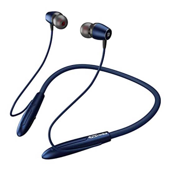 Portronics Harmonics 230 Wireless Sports Bluetooth Headset with Upto 10Hrs Playtime, Rapid Charging, Magnetic Earbuds(Blue)