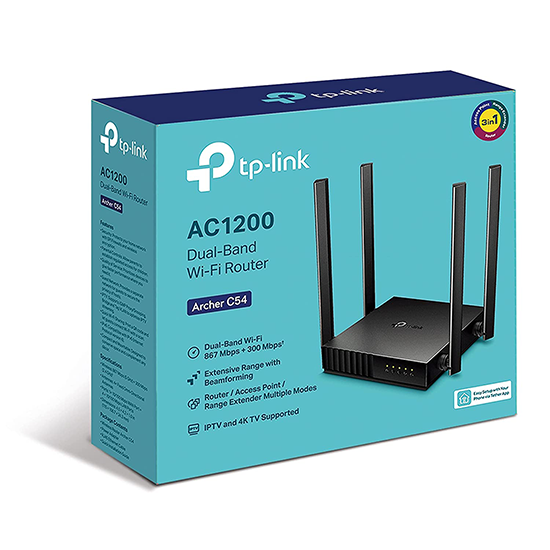 TP-LINK AC1200 ARCHER C54 DUAL BAND WIFI ROUTER