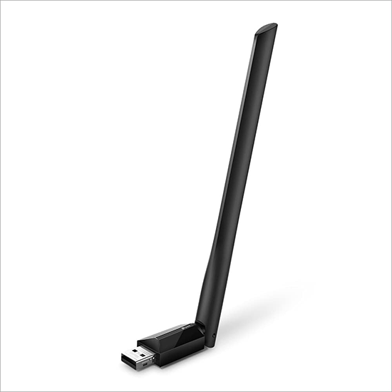 TP-Link AC600 600 Mbps WiFi Wireless Network USB Adapter for Desktop PC with 2.4GHz/5GHz High Gain Dual Band 5dBi Antenna Wi-Fi, Supports Windows 11/10/8.1/8/7/XP, Mac OS 10.15 and earlier (Archer T2U Plus)