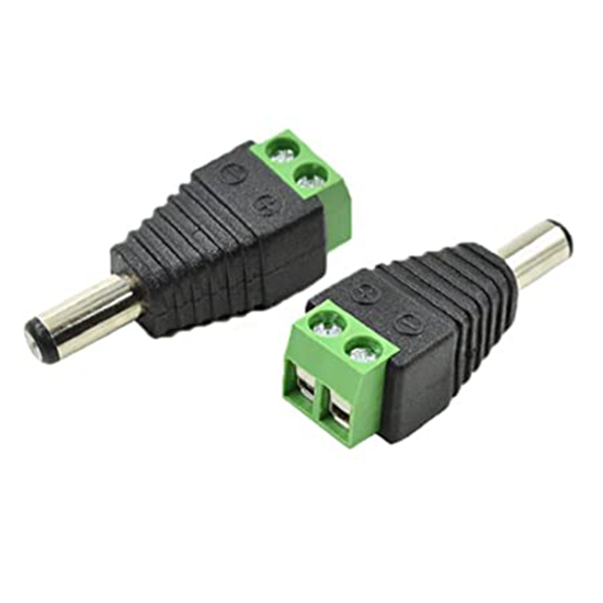 DC Power Male Jack Plug Adapter Connector