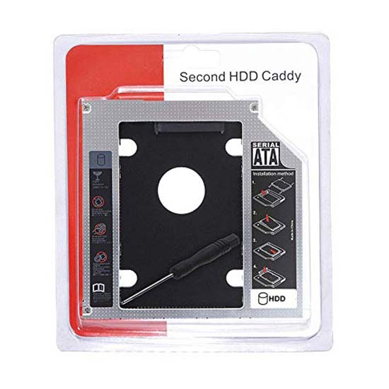 TERABYTE SATA 2nd Hard Disk Drive 2.5'' HDD Caddy for 12.7mm Universal CD/DVD-ROM to Expanded Data Storage on All Laptops