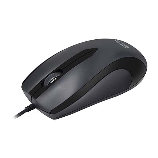 Astrum MU100 3 Buttons Wired Optical USB Mouse - Black