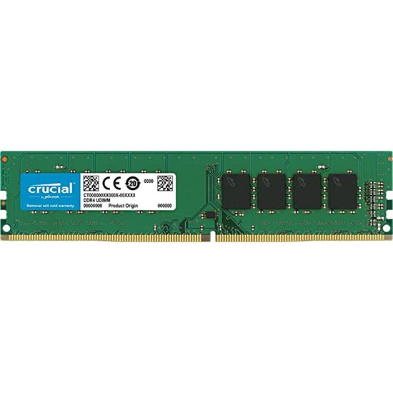 Crucial RAM 8GB DDR4 3200MHz CL22 or 2933MHz or 2666MHz Desktop Memory CT8G4DFRA32A