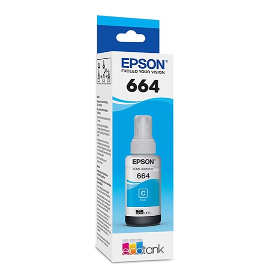 Epson T664220 EcoTank Cyan Ink Bottle