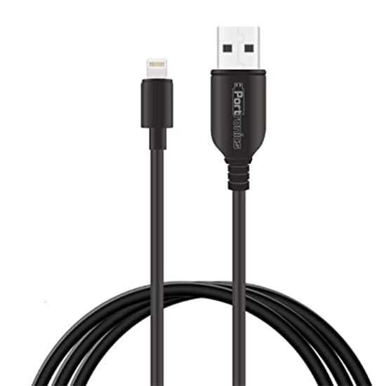 Portronics Konnect Core II 2.4A Fast Charging 1M Lightning Cable for iPhone/iPad/iPod