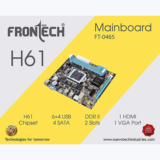 Frontech H61 DDR3 / 1155 Socket/Motherboard FT-0465