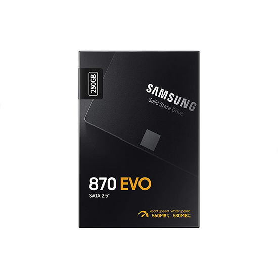 Samsung 870 EVO 250GB SATA 2.5" Internal Solid State Drive (SSD) (MZ-77E250)