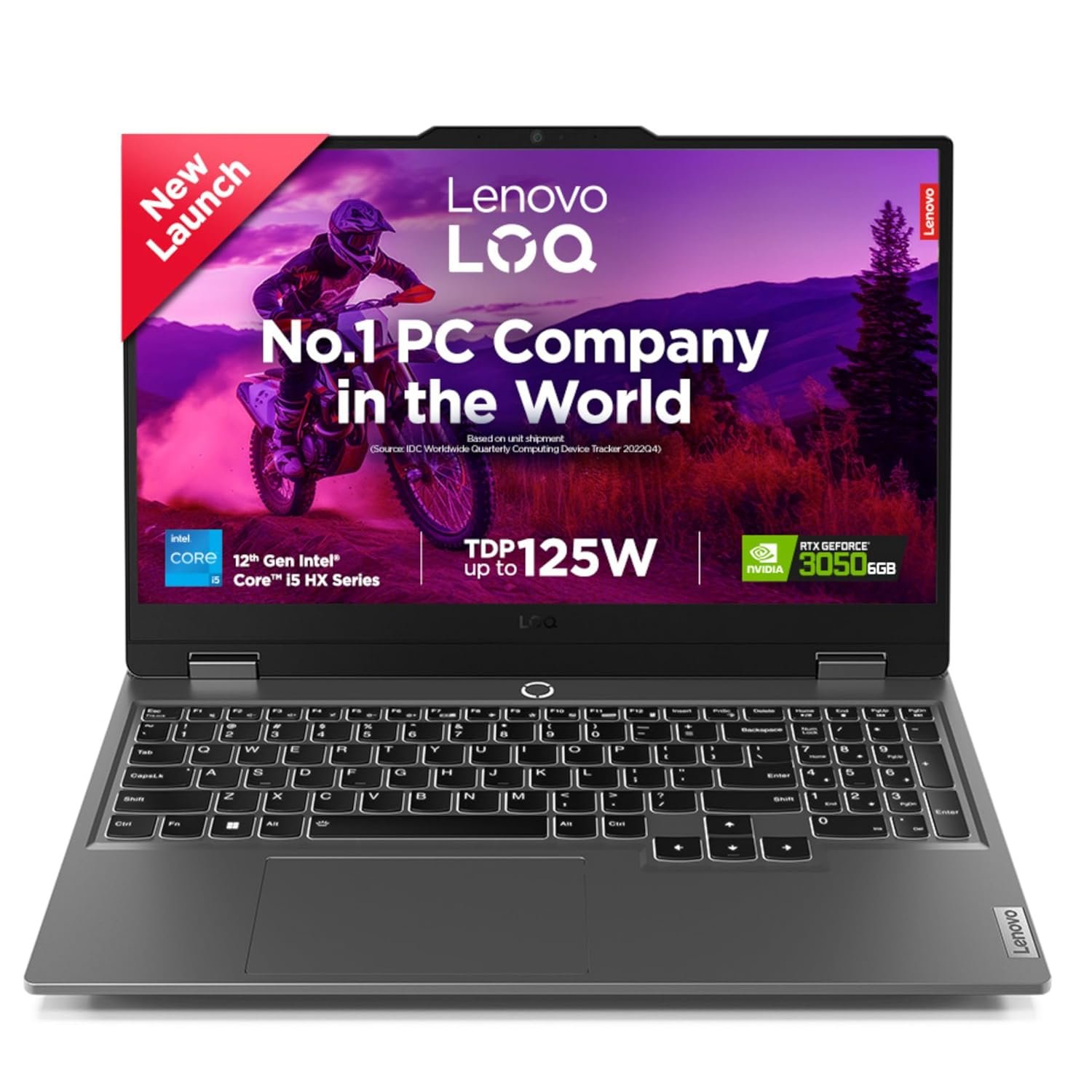 Lenovo LOQ 12th Gen Intel Core i5-12450HX 15.6" (39.6cm) 144Hz 300Nits FHD IPS Gaming Laptop
